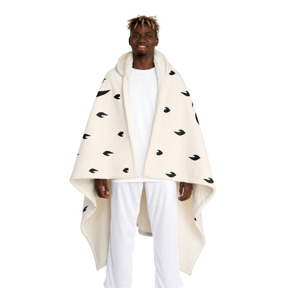 Hooded Sherpa Blanket - cozy Fleece with Hood