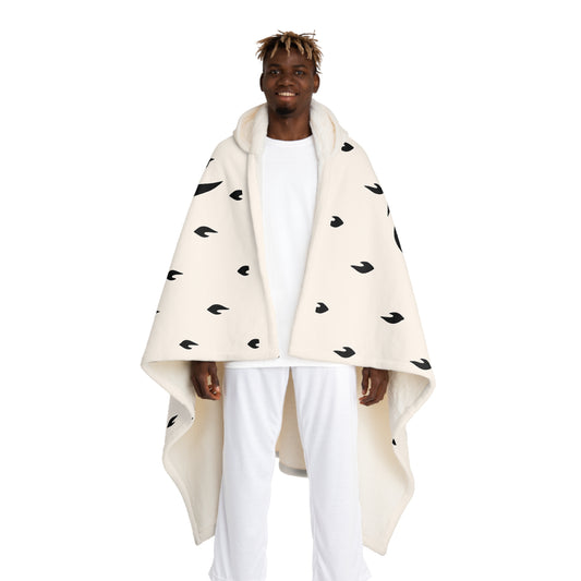 Hooded Sherpa Blanket - cozy Fleece with Hood