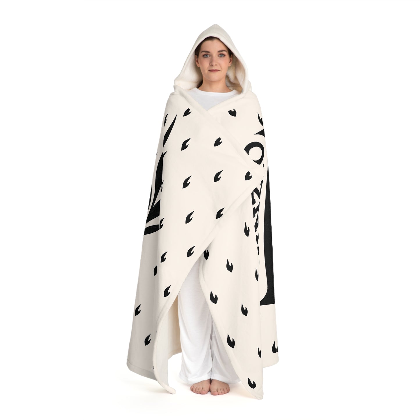 Hooded Sherpa Blanket - cozy Fleece with Hood